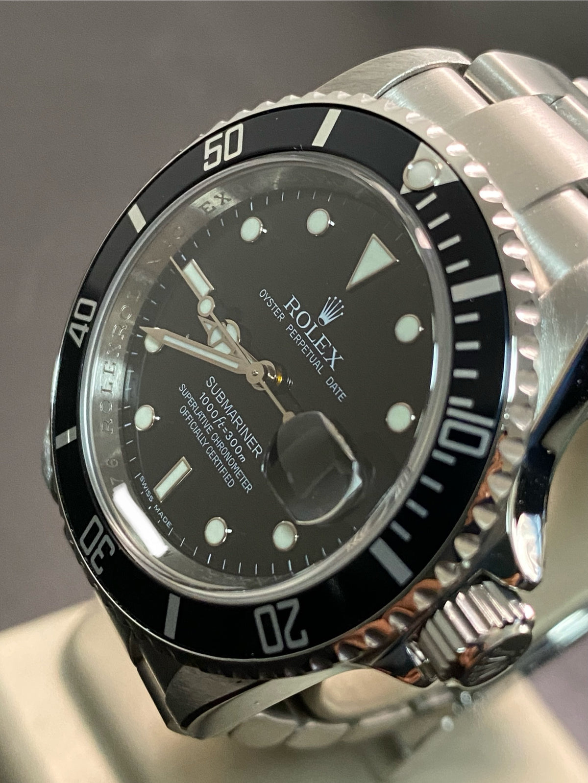 Rolex Steel Submariner Date - 2008 - Pre-Ceramic Bezel - Black Dial - 16610 *FULL SET*