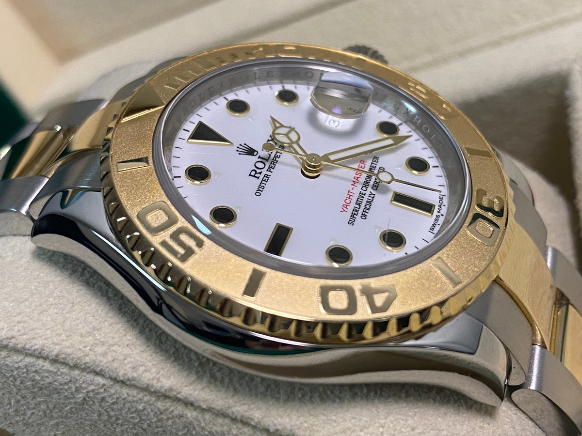 Rolex Steel and Yellow Gold Yacht-Master 40 - White Dial - 16623