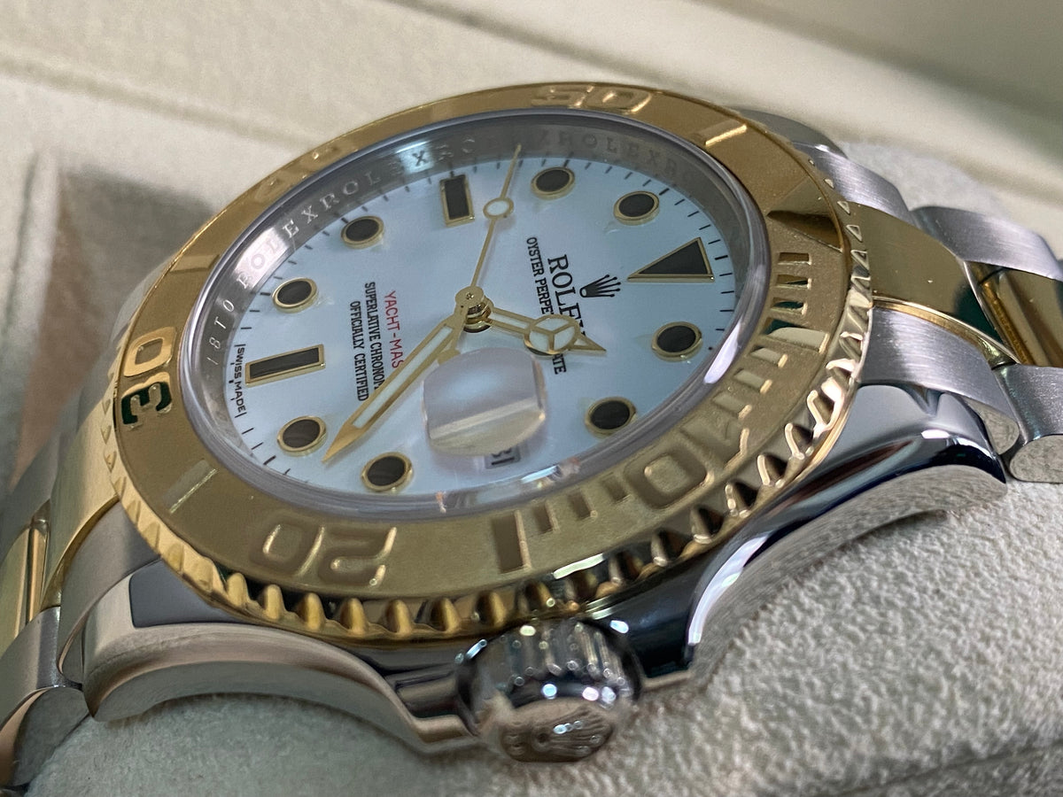 Rolex Steel and Yellow Gold Yacht-Master 40 - White Dial - 16623