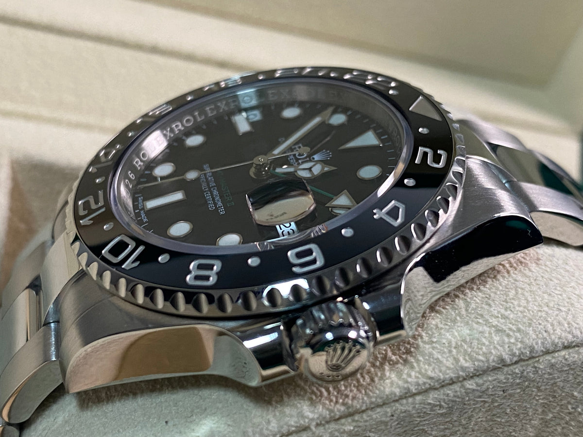 Rolex Steel GMT-Master II - 2018 - Black Bezel - Black Dial - Oyster Bracelet - 116710LN *FULL SET*