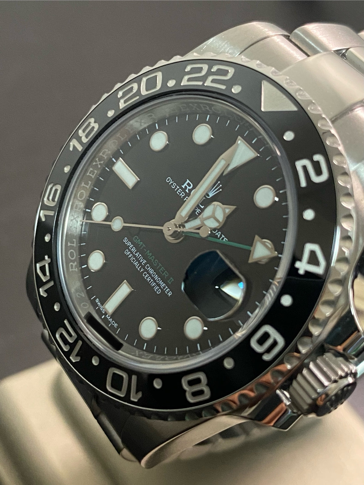 Rolex Steel GMT-Master II - 2018 - Black Bezel - Black Dial - Oyster Bracelet - 116710LN *FULL SET*