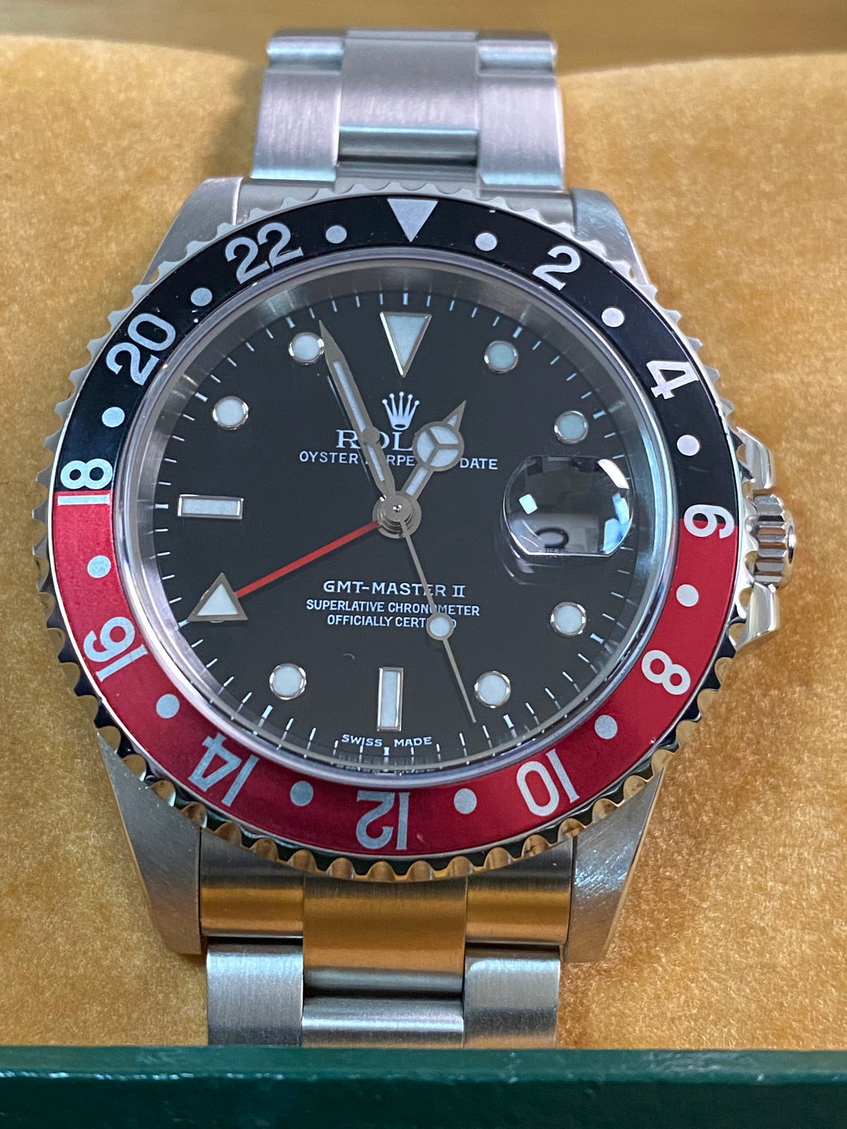 Rolex Steel GMT-Master II -  P serial - "Coke" - Oyster Bracelet - 16710 *FULL SET*