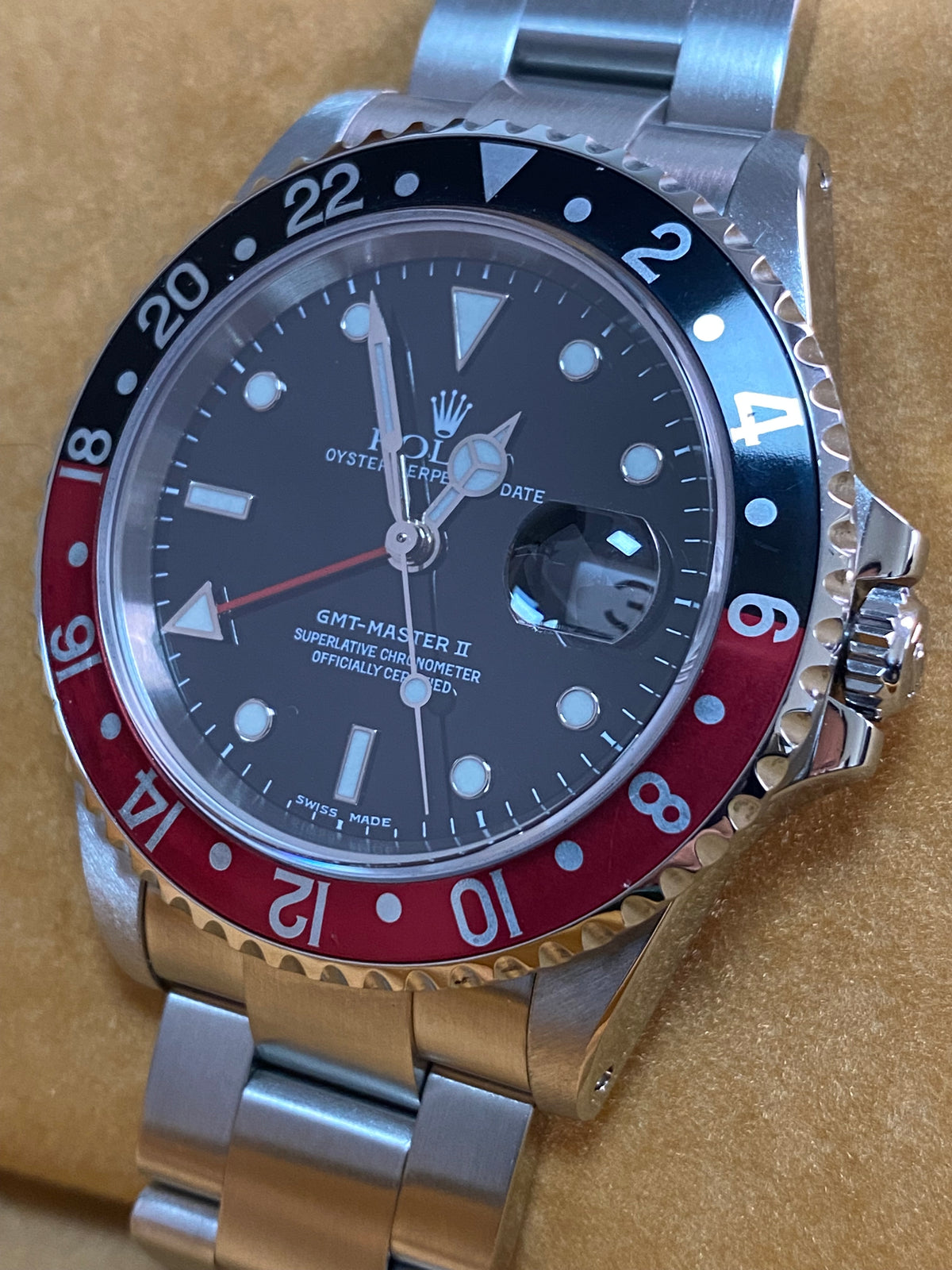 Rolex Steel GMT-Master II -  P serial - "Coke" - Oyster Bracelet - 16710 *FULL SET*