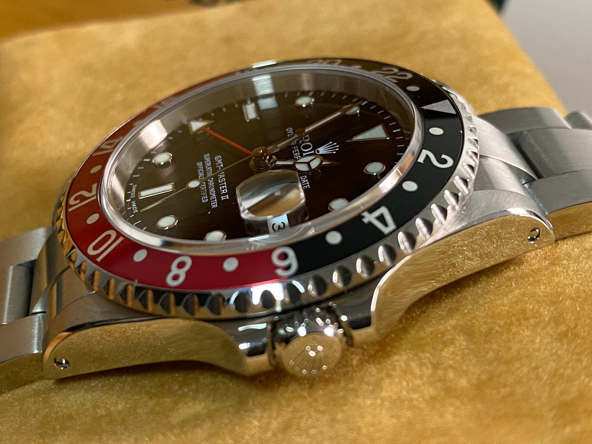 Rolex Steel GMT-Master II -  P serial - "Coke" - Oyster Bracelet - 16710 *FULL SET*