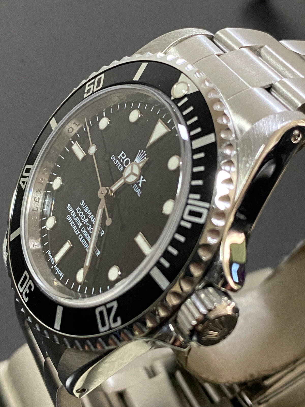 Rolex Steel No-Date Submariner - M serial - Pre Ceramic Bezel - Black Dial - 14060M