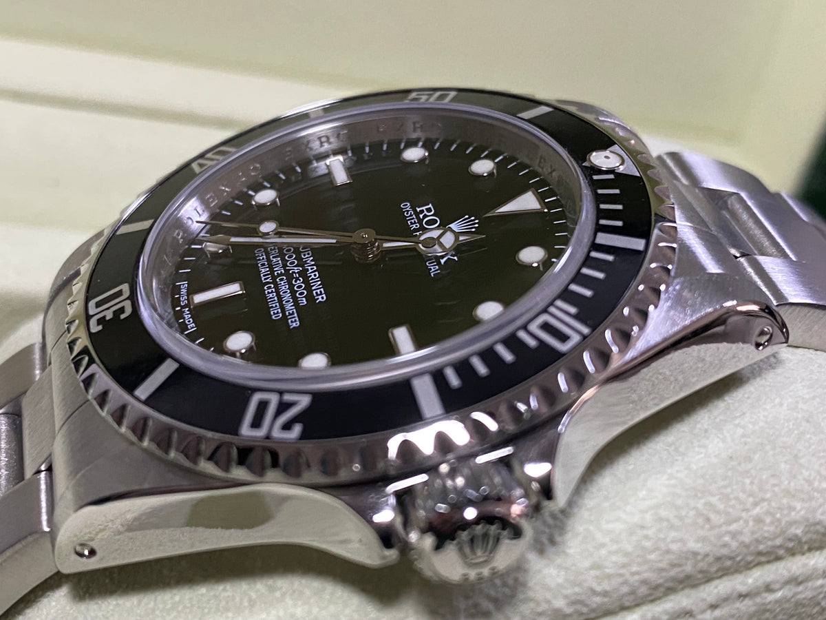 Rolex Steel No-Date Submariner - M serial - Pre Ceramic Bezel - Black Dial - 14060M