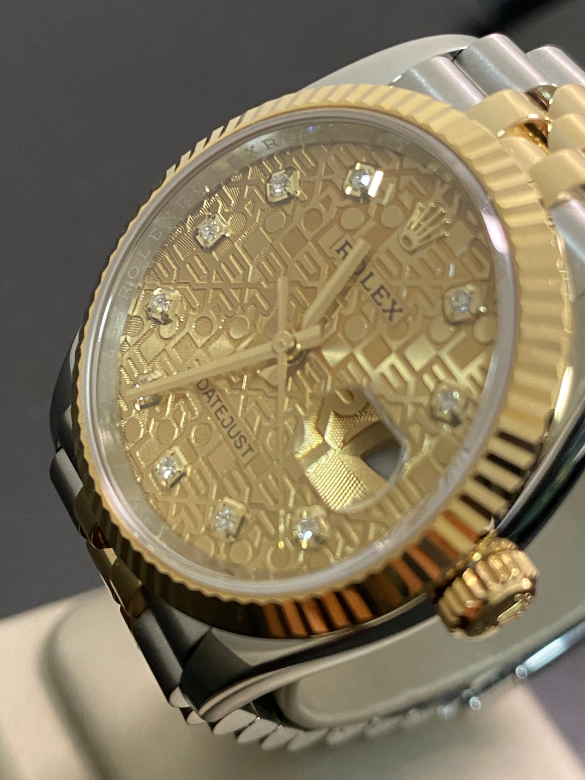 Rolex Yellow Gold Rolesor Datejust 36 - 2021 - Anniversary Diamond Dial - Jubilee Bracelet - 126233 *FULL SET*