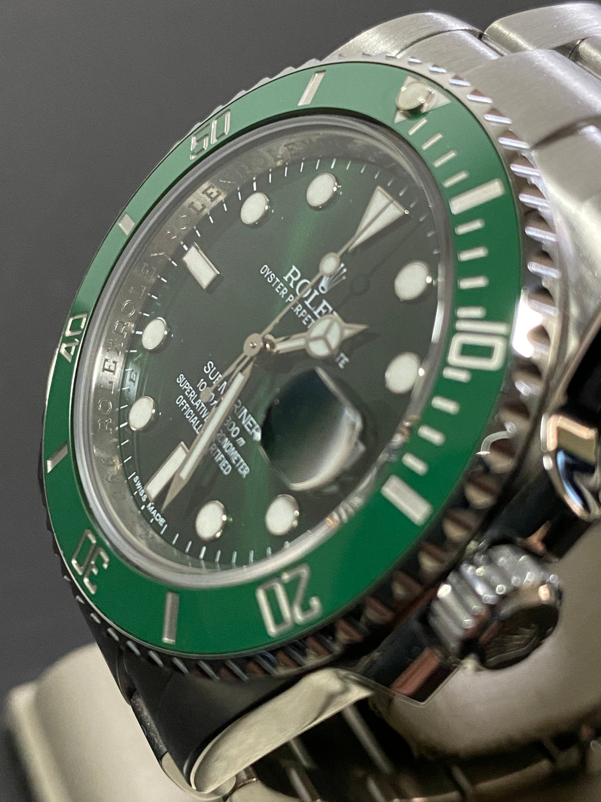 Rolex Steel Submariner Date - 2013 - "HULK" - 116610LV COMPLETE SET