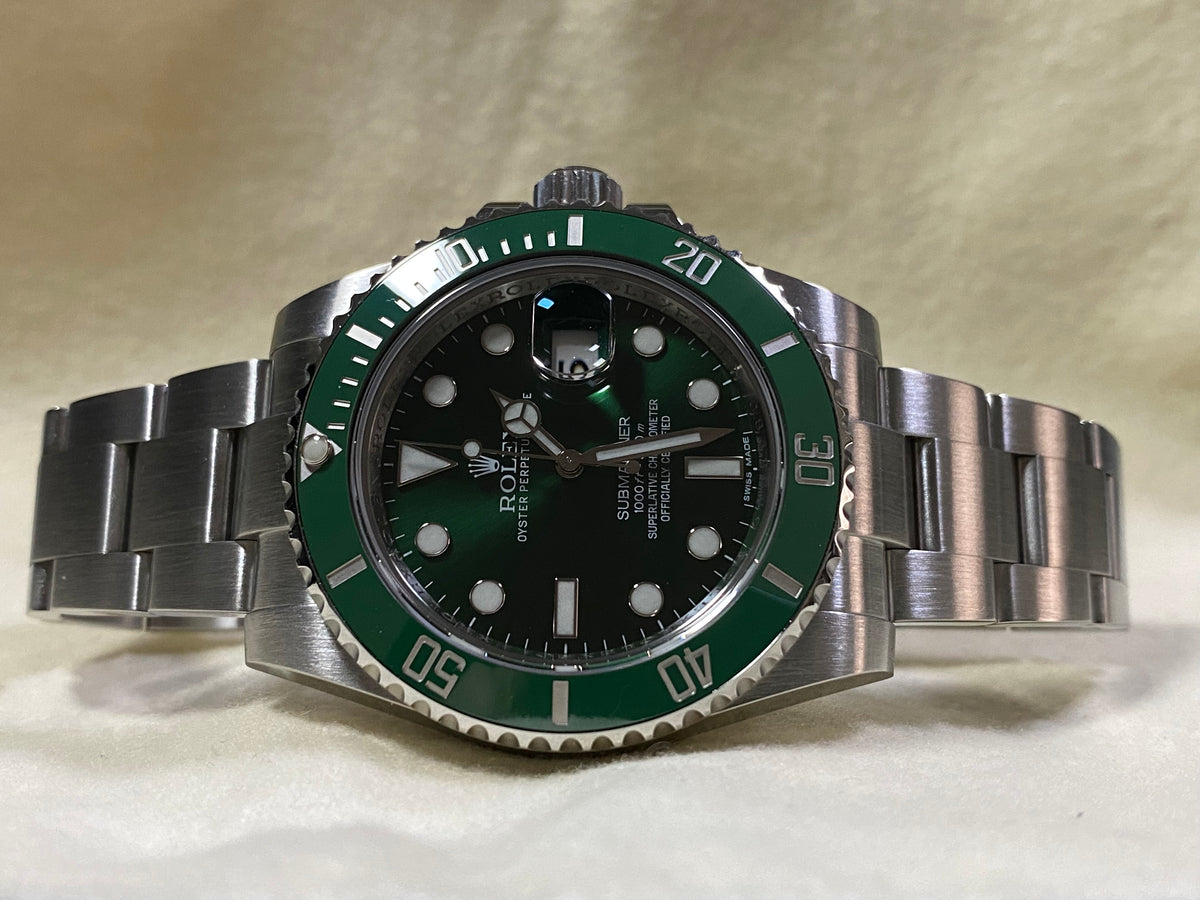 Rolex Steel Submariner Date - 2013 - "HULK" - 116610LV COMPLETE SET