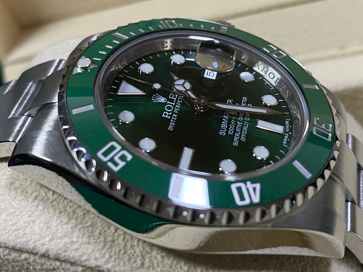 Rolex Steel Submariner Date - 2013 - "HULK" - 116610LV COMPLETE SET