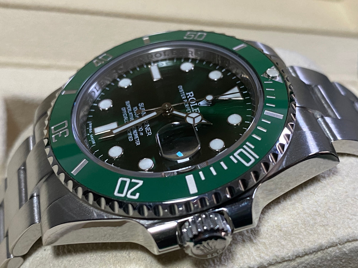 Rolex Steel Submariner Date - 2013 - "HULK" - 116610LV COMPLETE SET