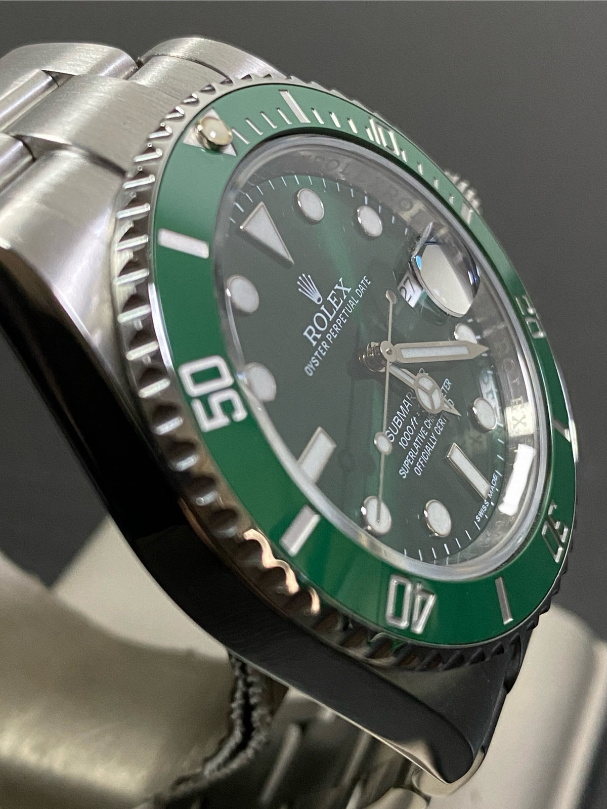 Rolex Steel Submariner Date - 2015 - "HULK" - 116610LV COMPLETE SET