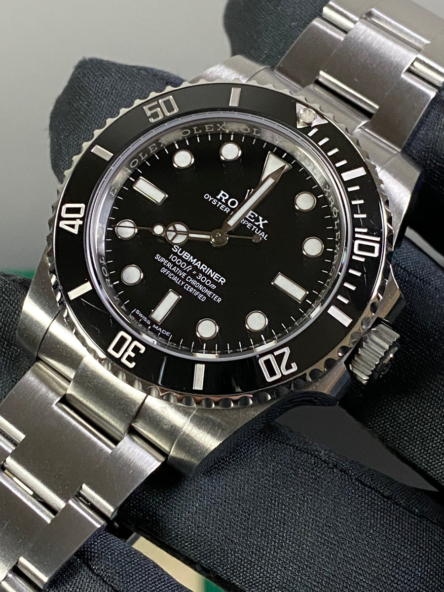 Rolex Steel No-Date Submariner - 2019 - Black Dial - 114060 COMPLETE SET