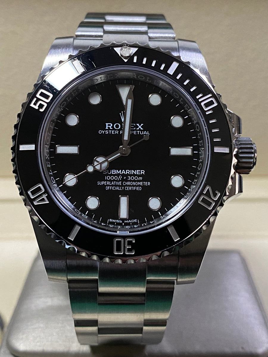 Rolex Steel No-Date Submariner - 2019 - Black Dial - 114060 COMPLETE SET