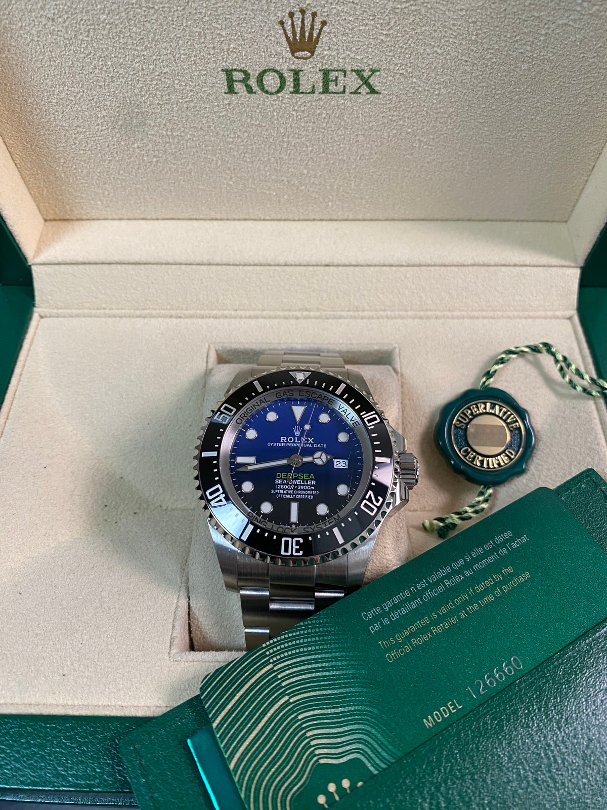 Rolex Sea-Dweller Deepsea 44 - 2020 - D-Blue "James Cameron" - 126660 *FULL SET*