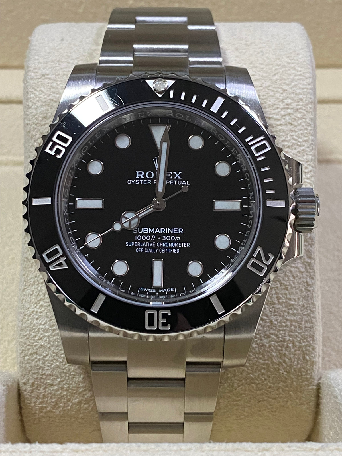 Rolex Steel No-Date Submariner - 2019 - Black Dial - 114060 COMPLETE SET