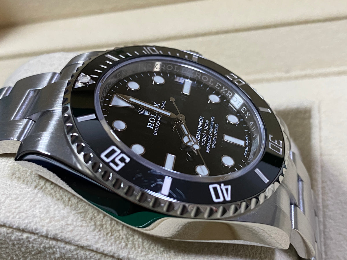 Rolex Steel No-Date Submariner - 2019 - Black Dial - 114060 COMPLETE SET