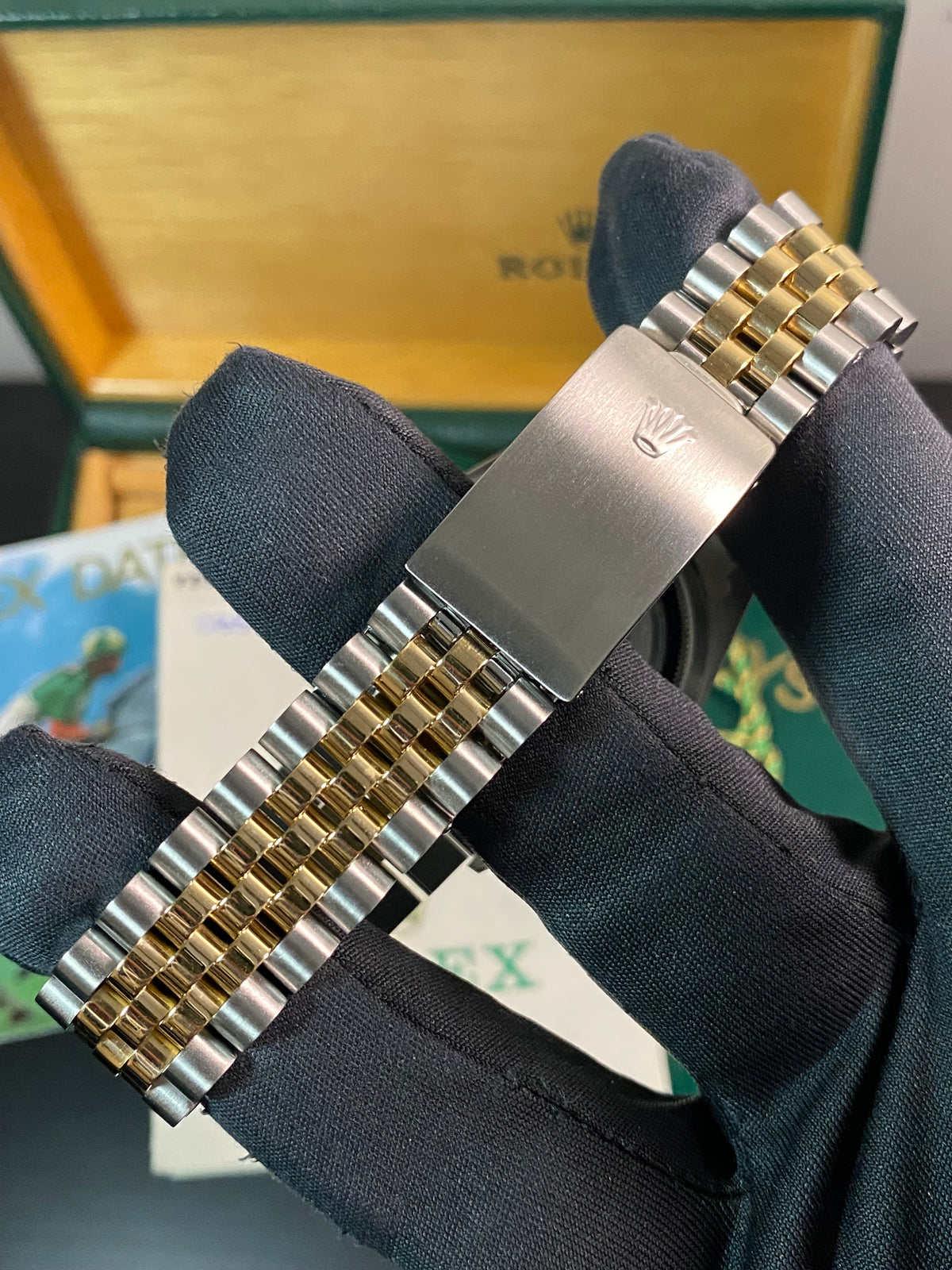 Rolex Steel and Yellow Gold Datejust 36 - W serial - Fluted Bezel - Factory Diamond Dial - Jubilee Bracelet - 16233 *COMPLETE SET*