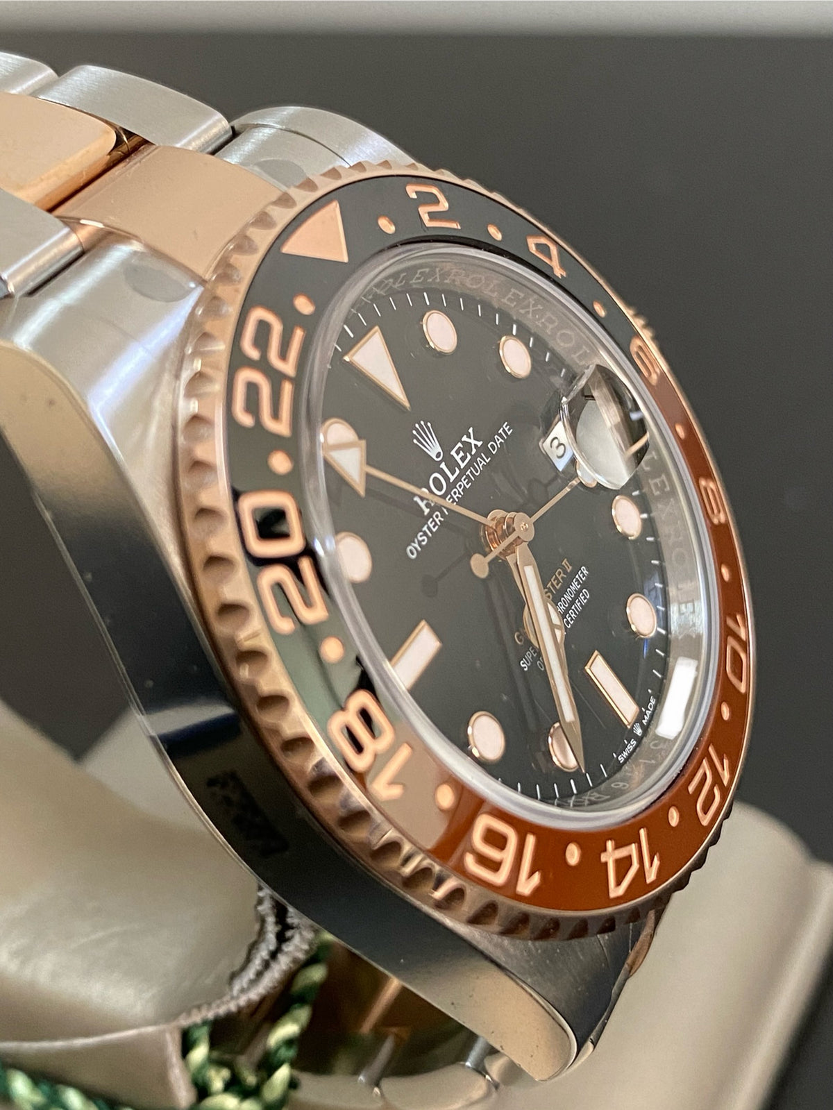 Rolex Everose Gold Rolesor GMT-Master II - 2021 - "Root Beer" Bezel - Oyster Bracelet - 126711CHNR *FULL STICKERS*