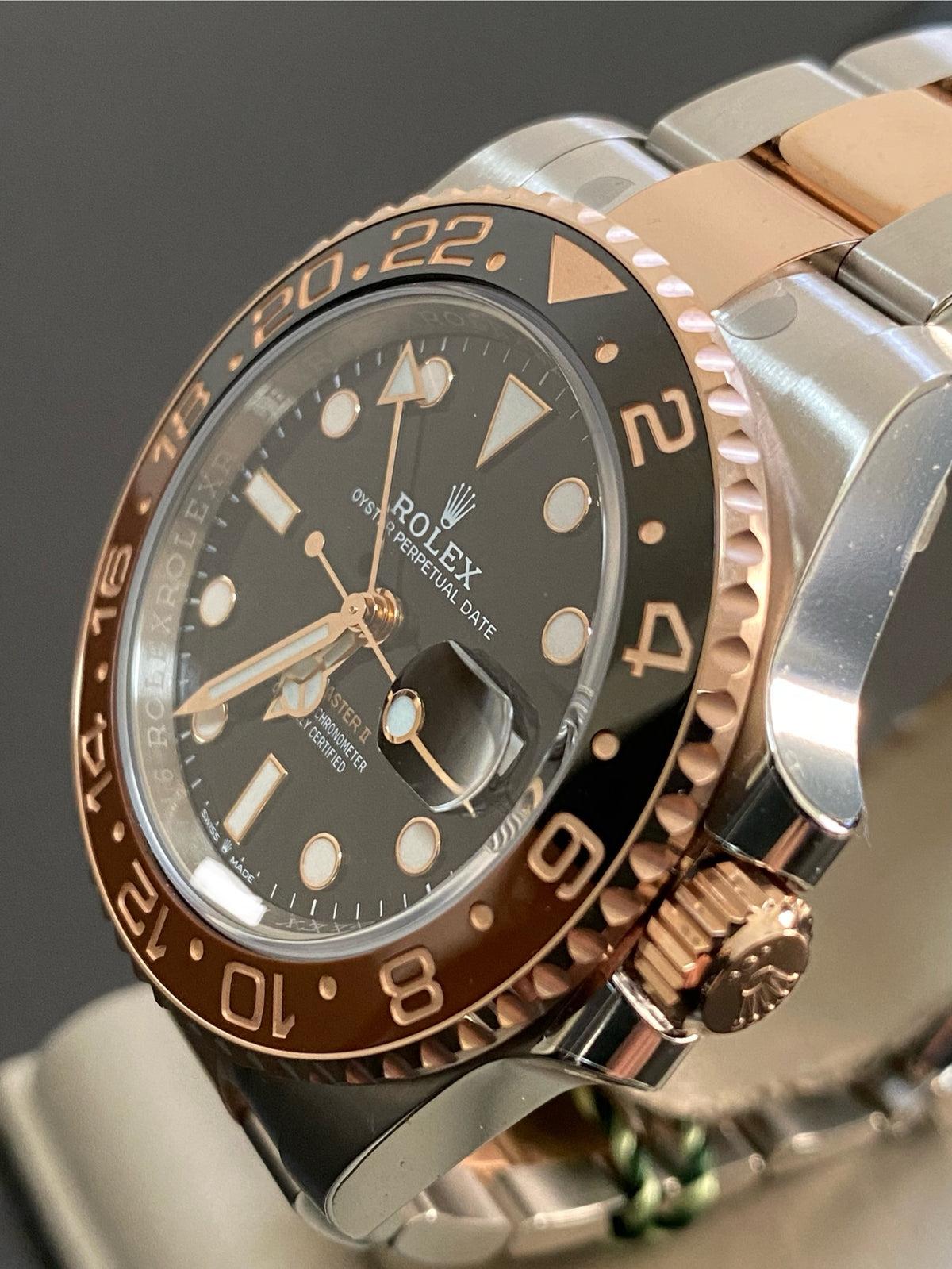 Rolex Everose Gold Rolesor GMT-Master II - 2021 - "Root Beer" Bezel - Oyster Bracelet - 126711CHNR *FULL STICKERS*