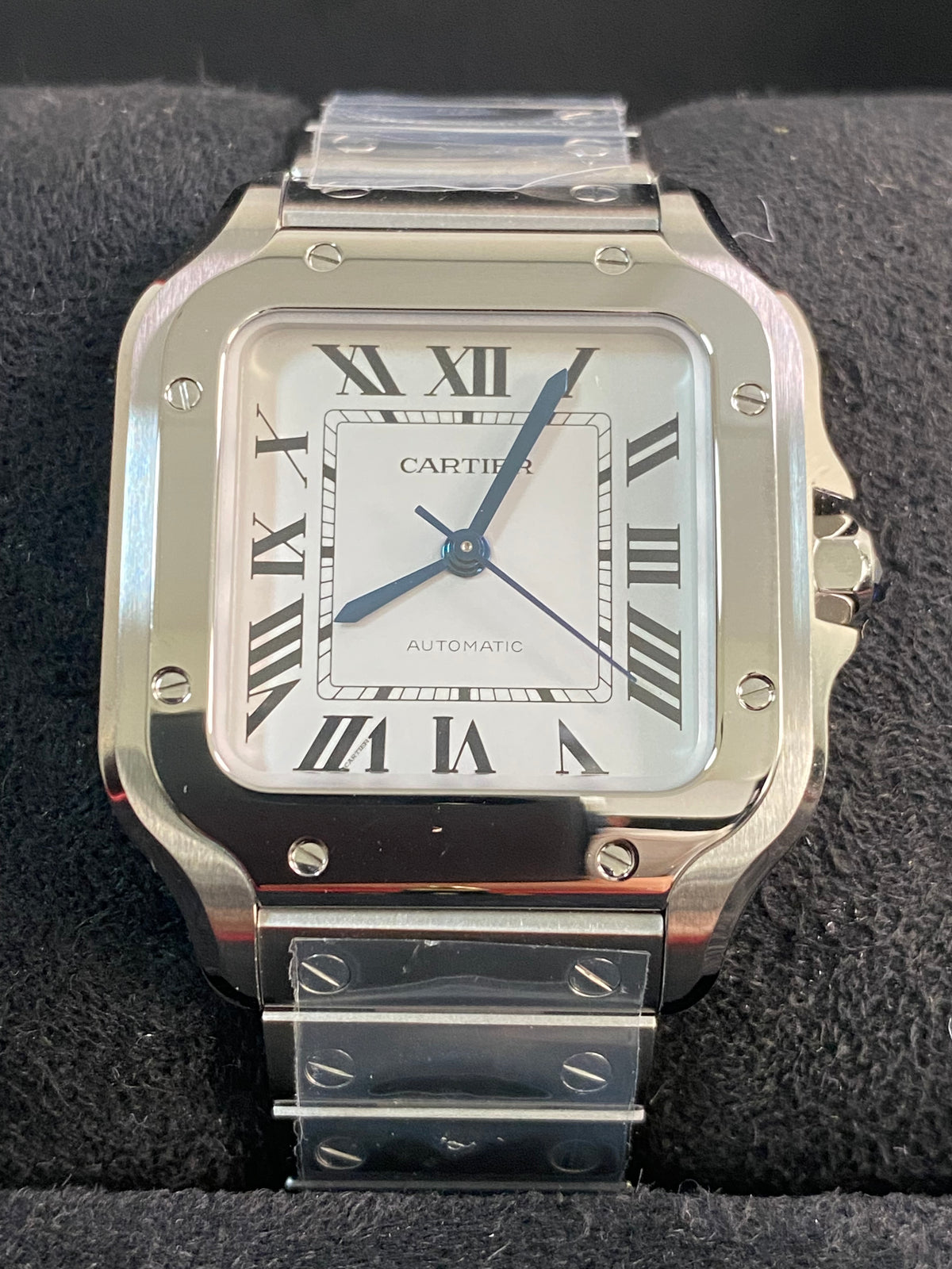 Cartier Santos de Cartier - 2024 - 35.1 mm Steel Case - White Roman Dial - WSSA0029 *FULL SET*