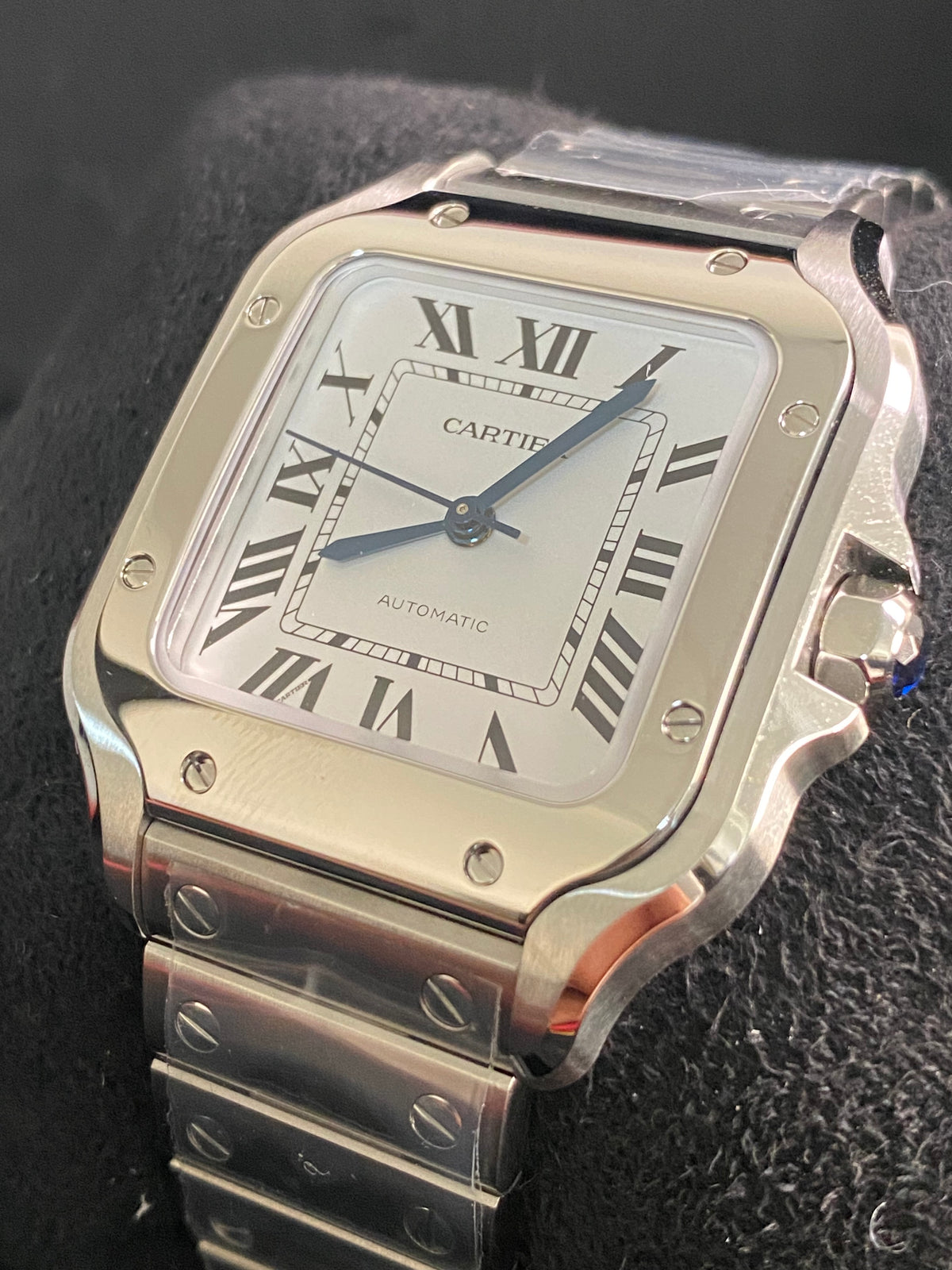 Cartier Santos de Cartier - 2024 - 35.1 mm Steel Case - White Roman Dial - WSSA0029 *FULL SET*