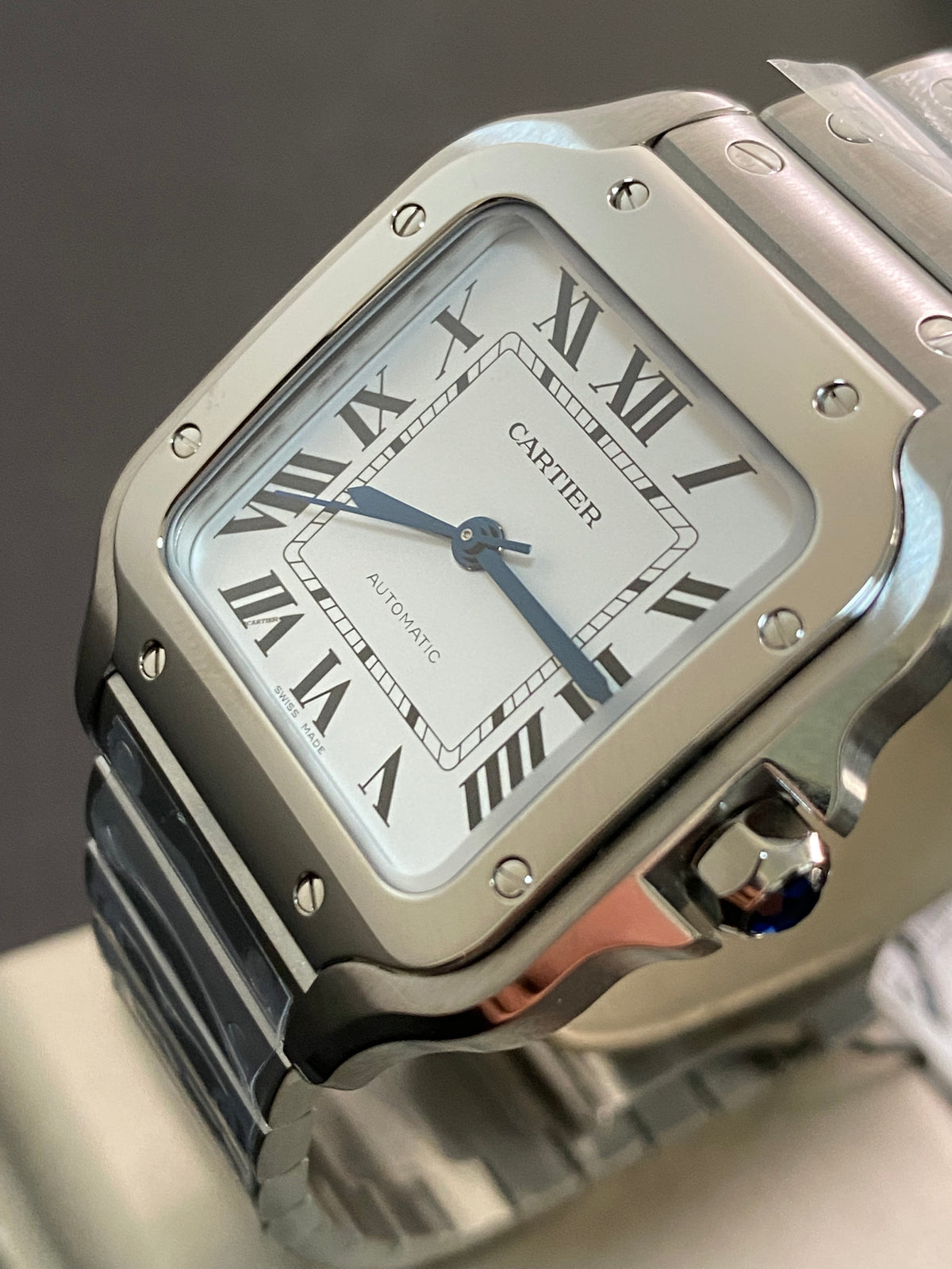 Cartier Santos de Cartier - 2024 - 35.1 mm Steel Case - White Roman Dial - WSSA0029 *FULL SET*