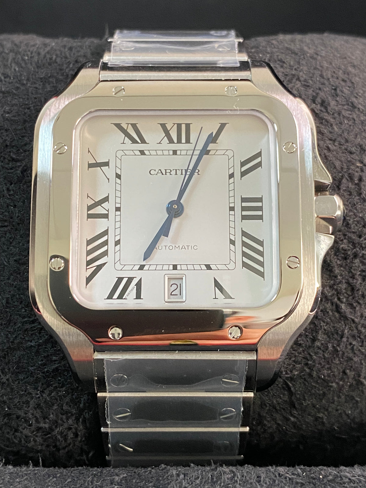 Cartier Santos de Cartier - 2024 - 39.8 mm Steel Case - White Roman Dial - WSSA0018 *FULL SET*