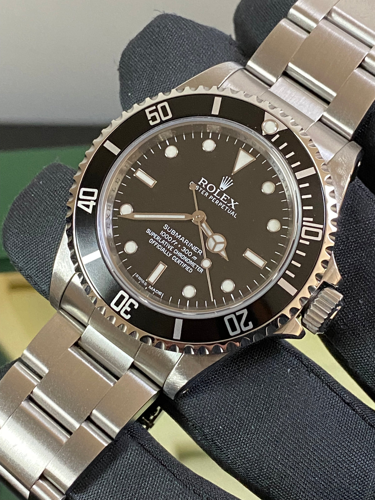 Rolex Steel No-Date Submariner - 2012 - Pre Ceramic Bezel - Black Dial - 14060M COMPLETE SET