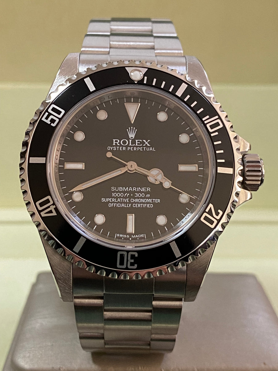 Rolex Steel No-Date Submariner - 2012 - Pre Ceramic Bezel - Black Dial - 14060M COMPLETE SET