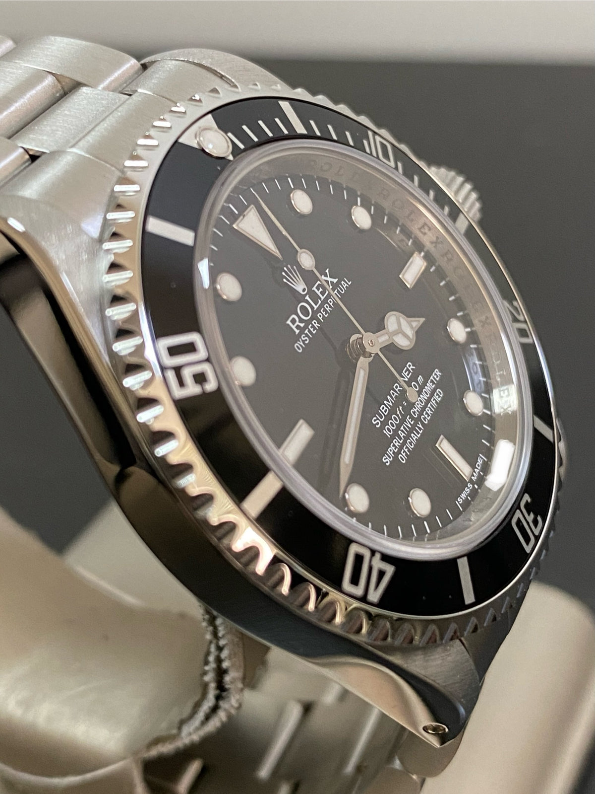 Rolex Steel No-Date Submariner - 2012 - Pre Ceramic Bezel - Black Dial - 14060M COMPLETE SET