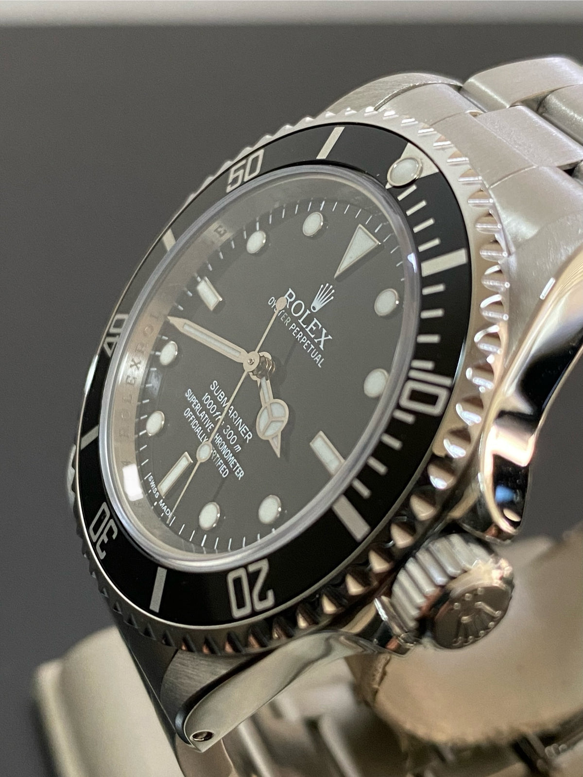 Rolex Steel No-Date Submariner - 2012 - Pre Ceramic Bezel - Black Dial - 14060M COMPLETE SET