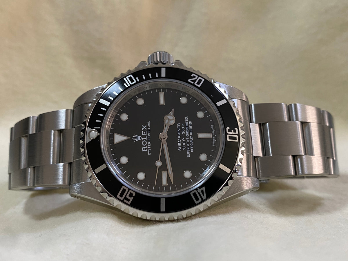 Rolex Steel No-Date Submariner - 2012 - Pre Ceramic Bezel - Black Dial - 14060M COMPLETE SET