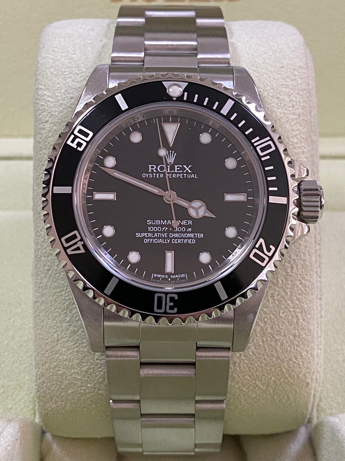 Rolex Steel No-Date Submariner - 2012 - Pre Ceramic Bezel - Black Dial - 14060M COMPLETE SET