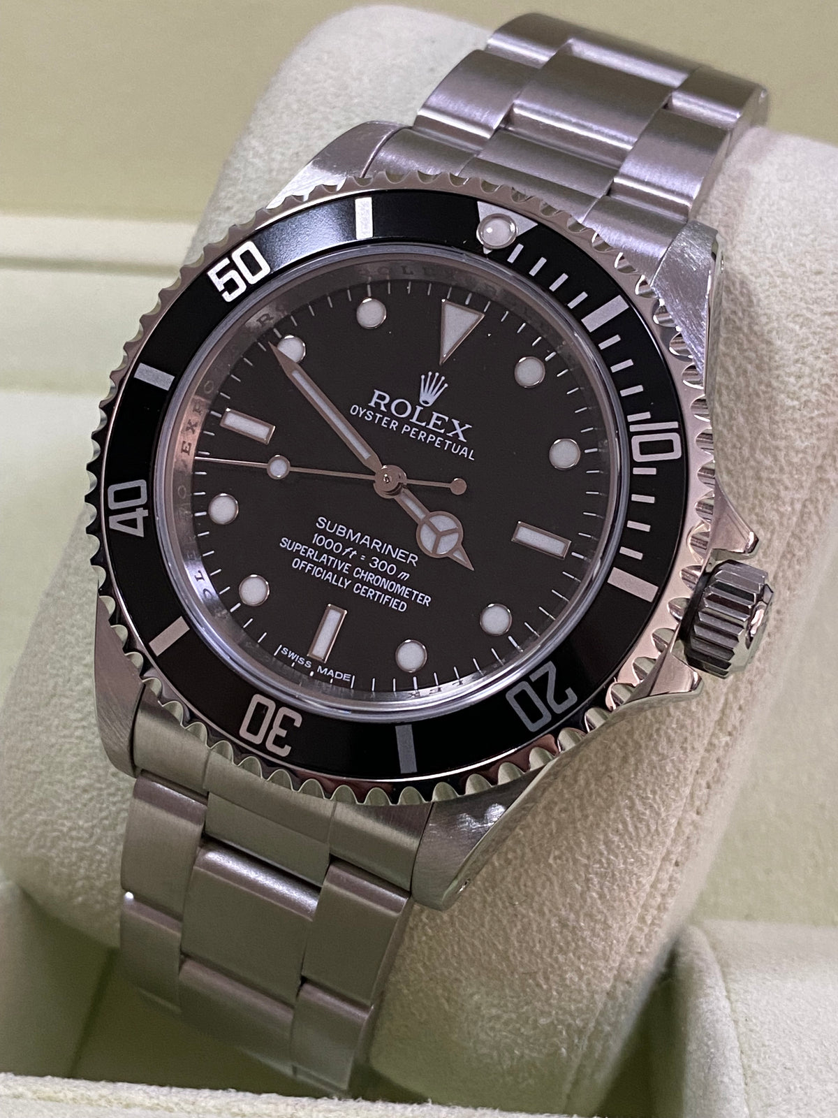 Rolex Steel No-Date Submariner - 2012 - Pre Ceramic Bezel - Black Dial - 14060M COMPLETE SET