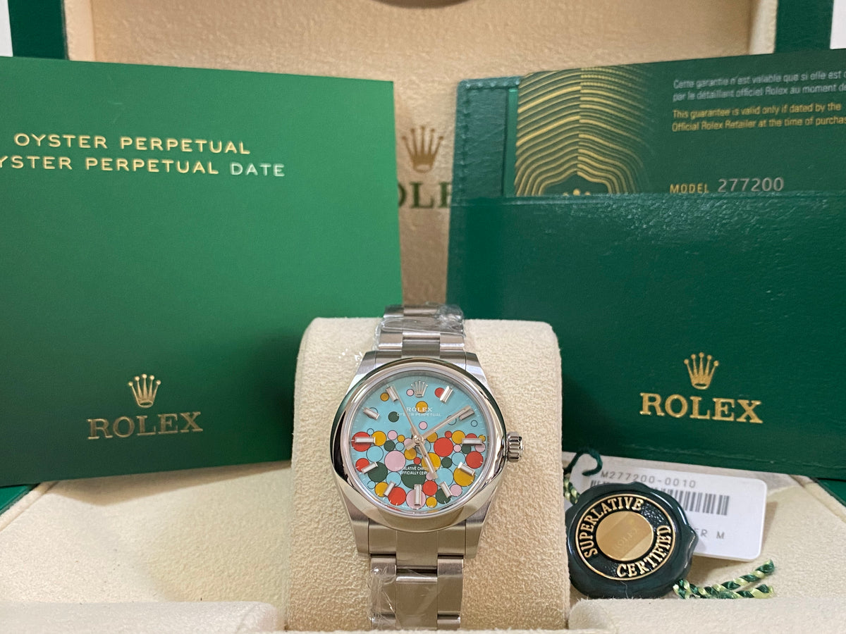 Rolex Oyster Perpetual 31 - 2024 - Domed Bezel - Celebration Dial - Oyster Bracelet - 277200