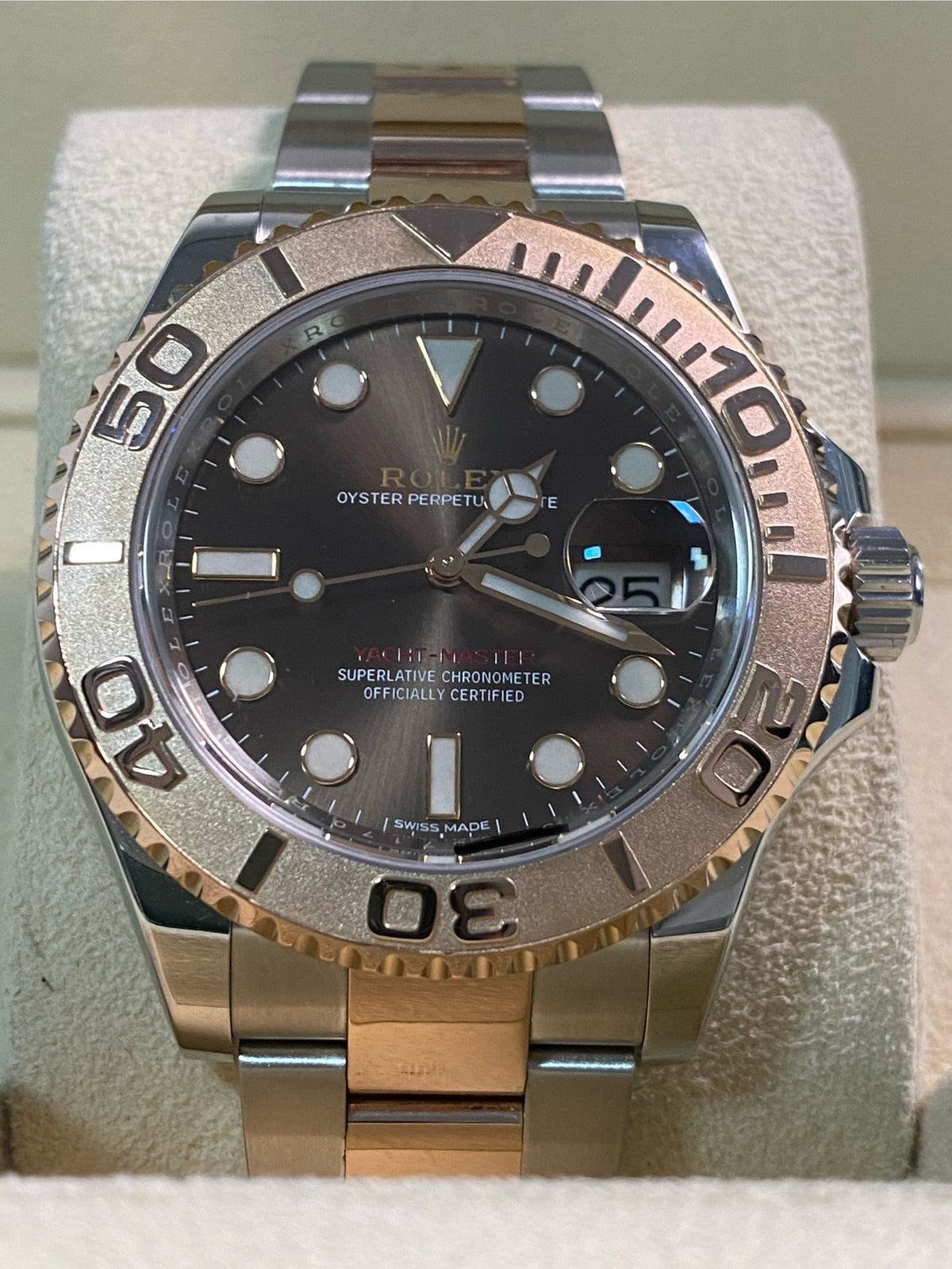 Rolex Everose Rolesor Yacht-Master 40 - 2019 - Chocolate Dial - 116621 *FULL SET*