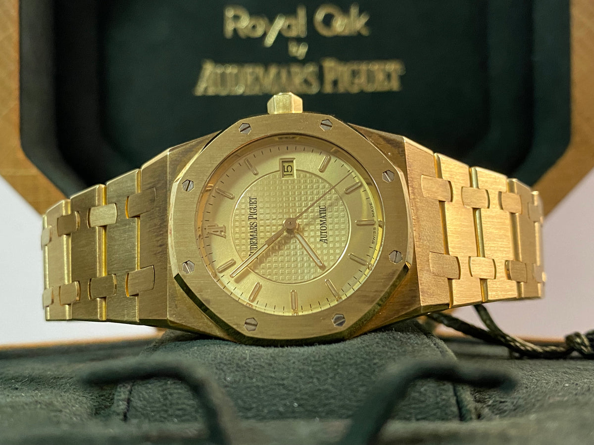 Audemars Piguet Royal Oak Yellow Gold- 1997 - 50th Anniversary AP Japan - Open Caseback - 15050BA *FULL SET*