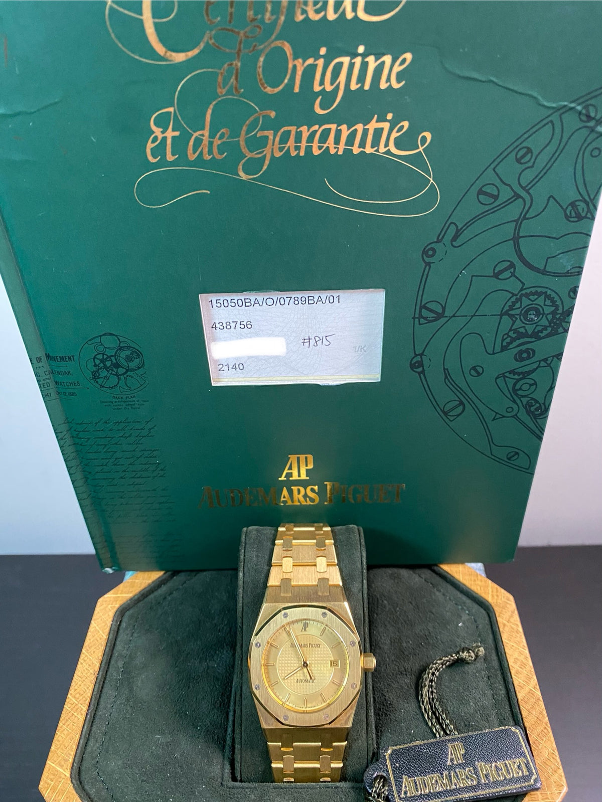 Audemars Piguet Royal Oak Yellow Gold- 1997 - 50th Anniversary AP Japan - Open Caseback - 15050BA *FULL SET*