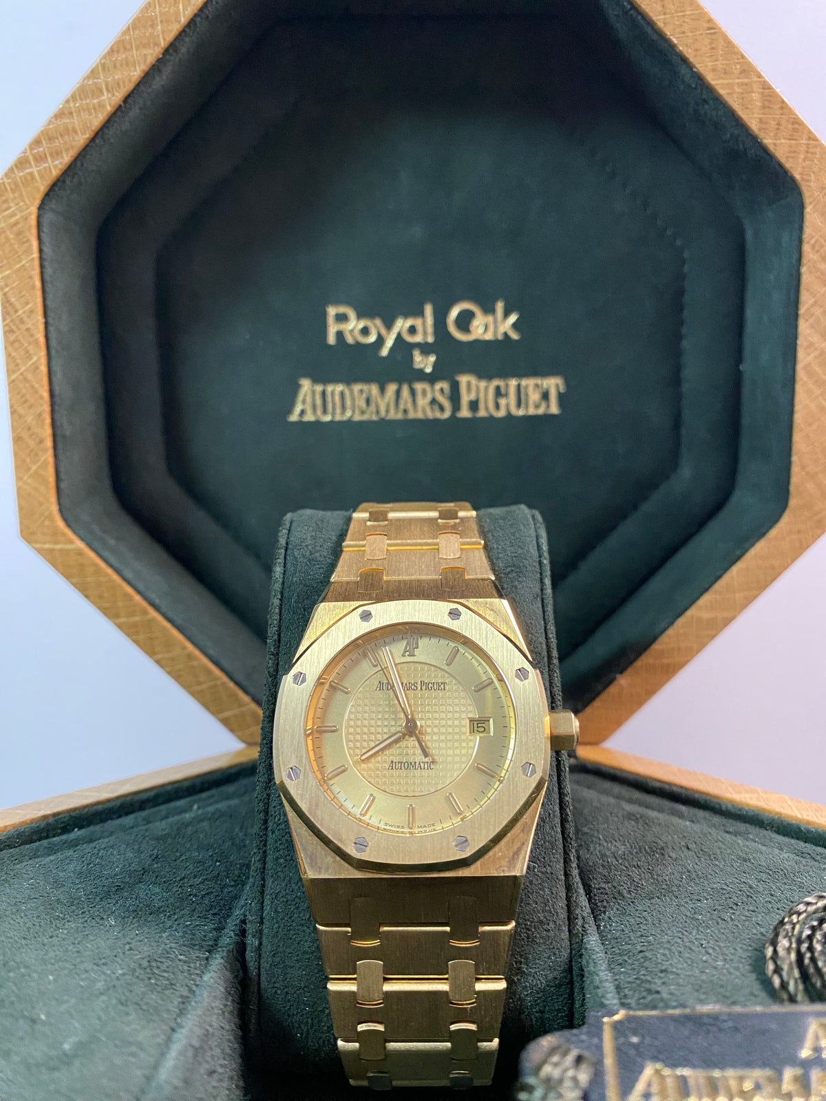 Audemars Piguet Royal Oak Yellow Gold- 1997 - 50th Anniversary AP Japan - Open Caseback - 15050BA *FULL SET*