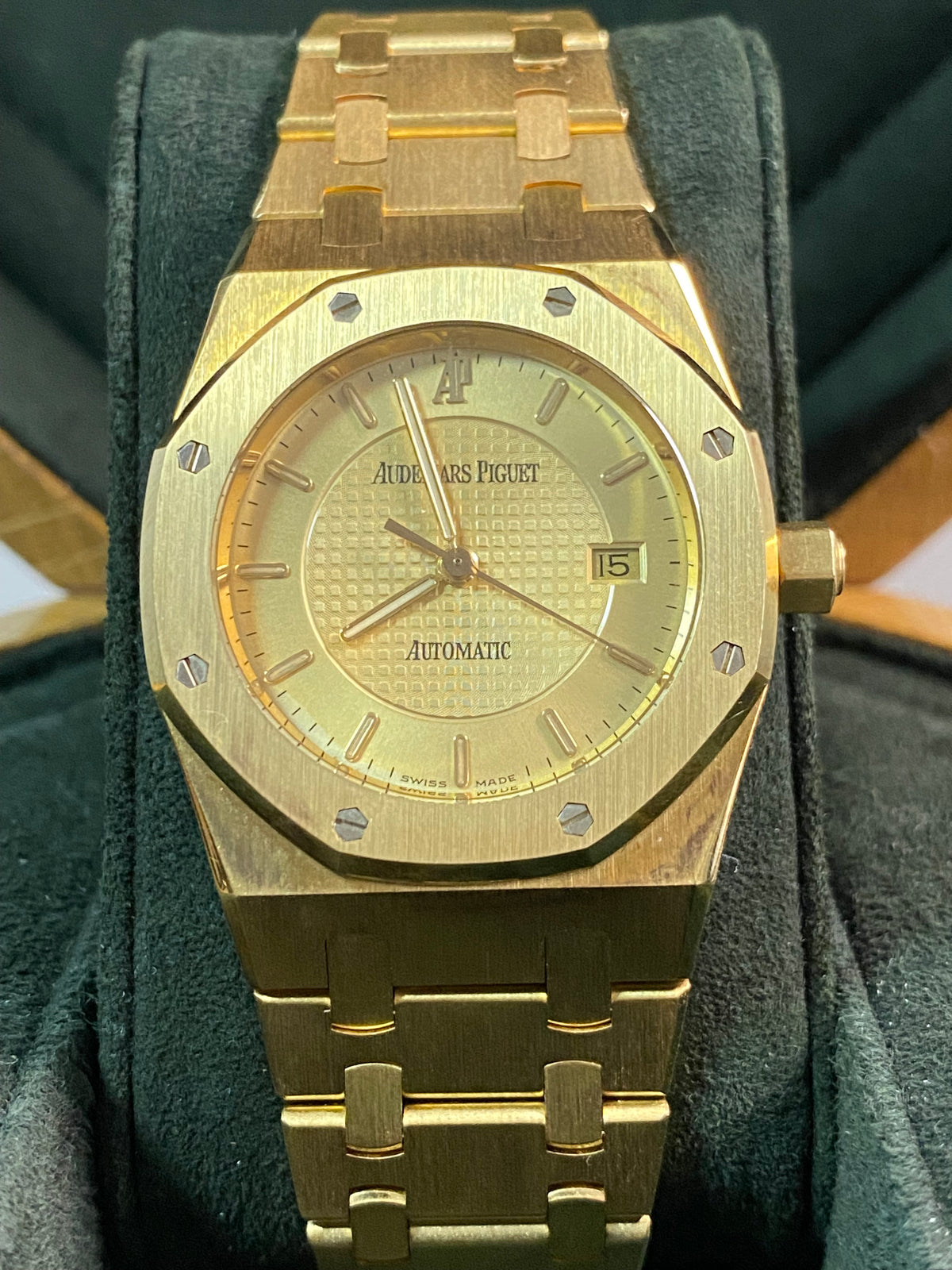 Audemars Piguet Royal Oak Yellow Gold- 1997 - 50th Anniversary AP Japan - Open Caseback - 15050BA *FULL SET*