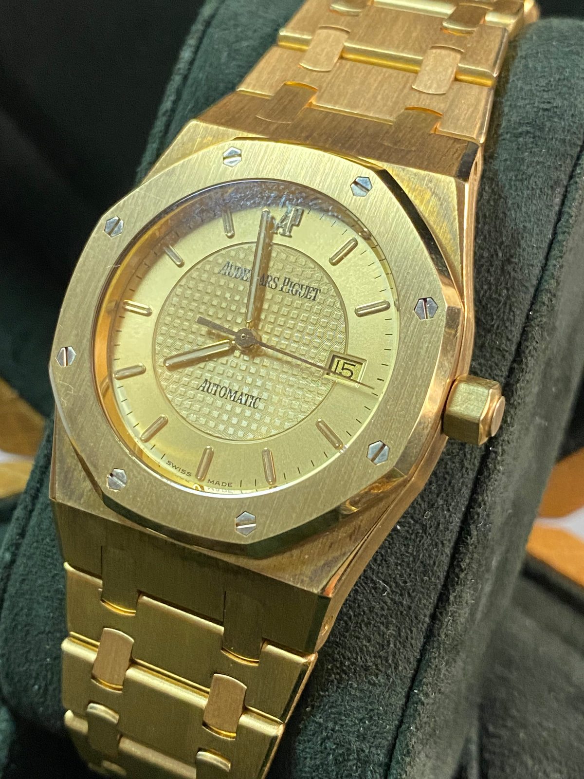 Audemars Piguet Royal Oak Yellow Gold- 1997 - 50th Anniversary AP Japan - Open Caseback - 15050BA *FULL SET*