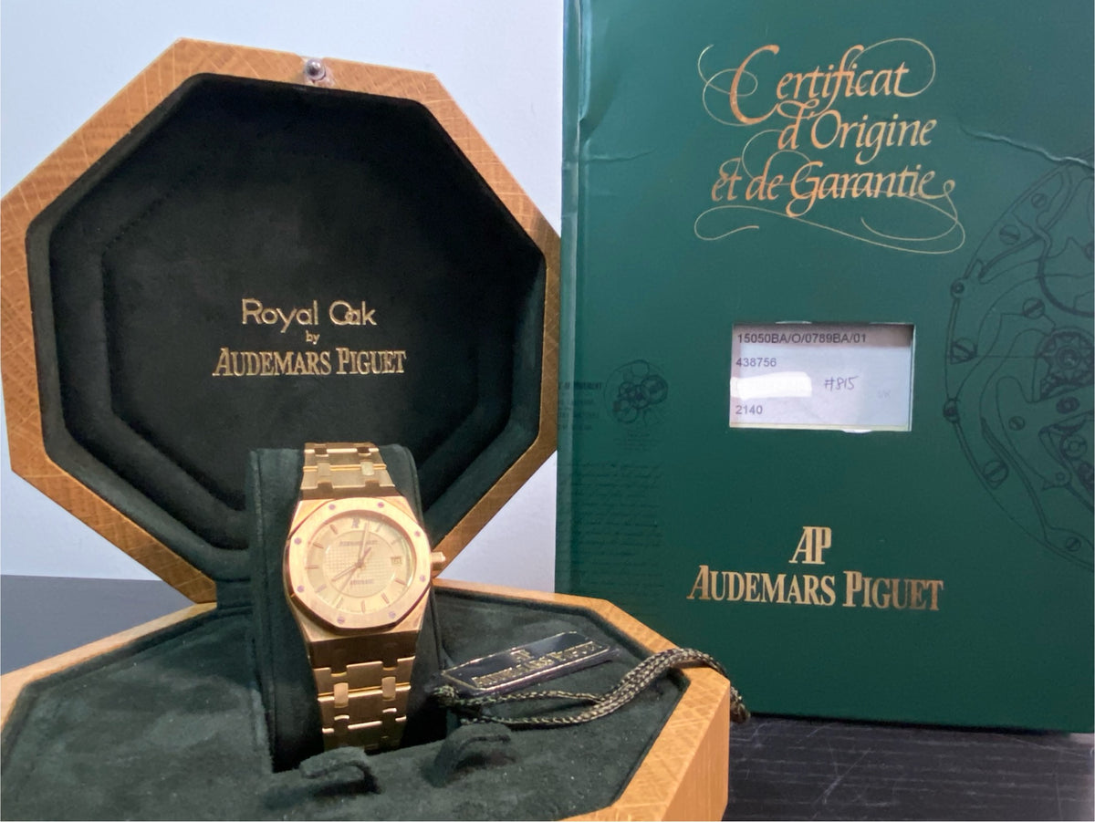 Audemars Piguet Royal Oak Yellow Gold- 1997 - 50th Anniversary AP Japan - Open Caseback - 15050BA *FULL SET*