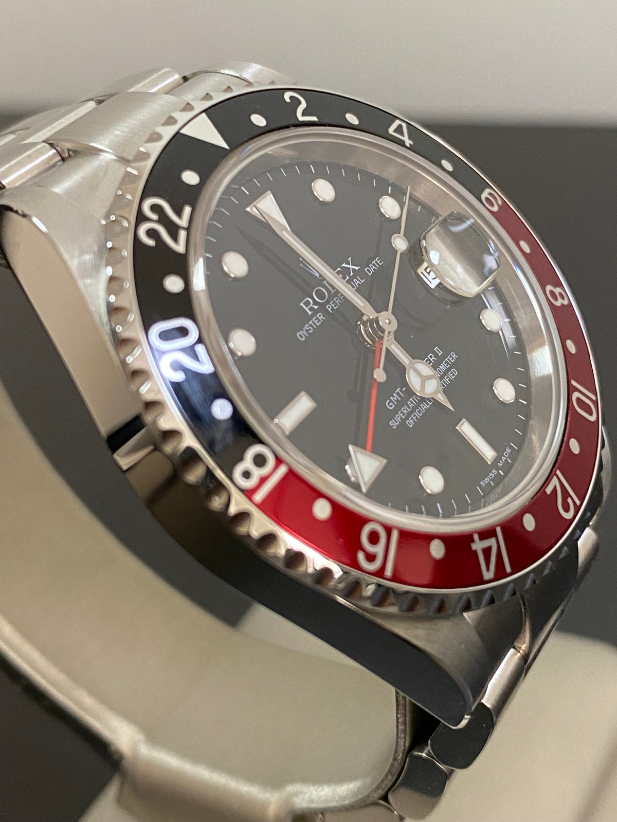 Rolex Steel GMT-Master II - Z serial - "Coke" Pre Ceramic Bezel - Black Dial - Oyster Bracelet - 16710LN