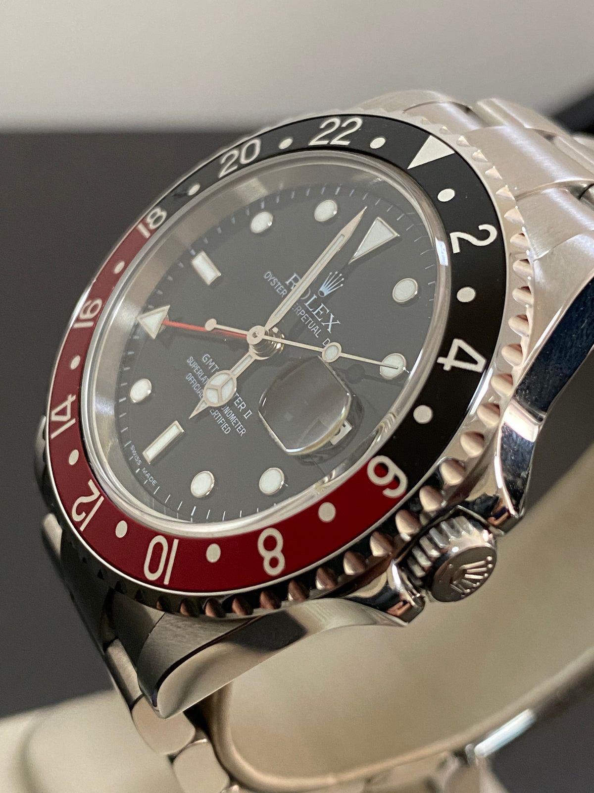 Rolex Steel GMT-Master II - Z serial - "Coke" Pre Ceramic Bezel - Black Dial - Oyster Bracelet - 16710LN