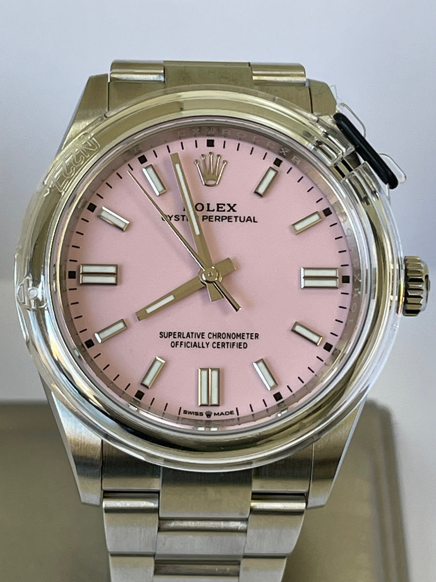 Rolex Oyster Perpetual 36 - 2022 - Domed Bezel - Candy Pink Index Dial - Oyster Bracelet - 126000