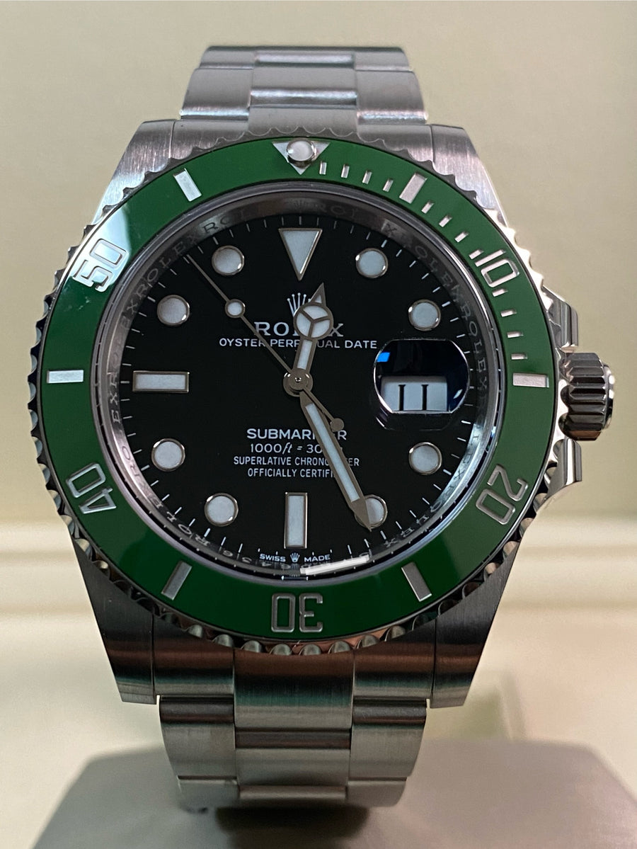 Rolex Steel Submariner Date - 2024 - "Kermit" MK II - Green Bezel - Black Dial - 126610LV *FULL SET*