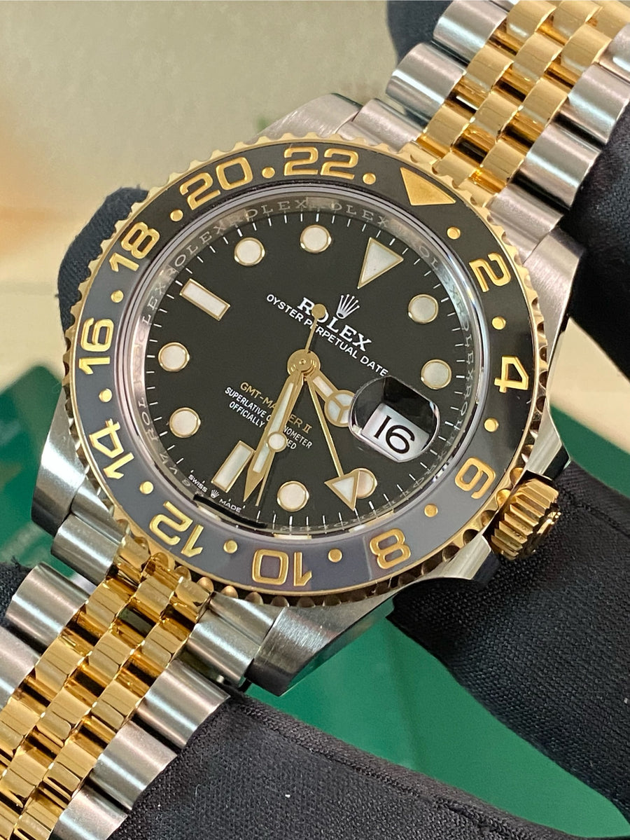 Rolex Yellow Gold Rolesor GMT-Master II - 2024 - "Zombie" - Jubilee Bracelet - 126713GRNR *FULL SET*