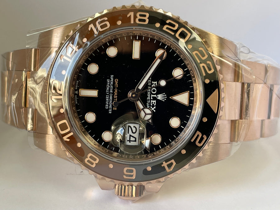 Rolex Everose Gold GMT-Master II - 2024 - "Root Beer" Bezel - Oyster Bracelet - 126715CHNR