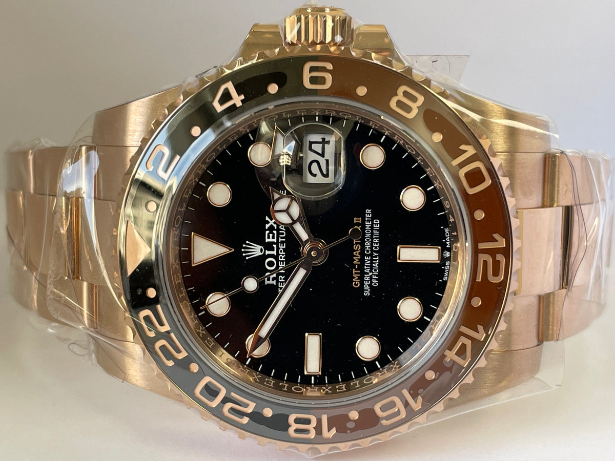 Rolex Everose Gold GMT-Master II - 2024 - "Root Beer" Bezel - Oyster Bracelet - 126715CHNR